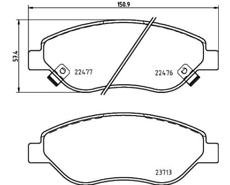 Brake pad set, disc brake 8DB 355 025-631 Hella, Image 4
