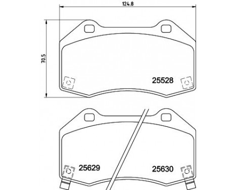 Brake pad set, disc brake 8DB 355 025-871 Hella Pagid GmbH