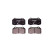 Brake pad set, disc brake 8DB 355 025-871 Hella