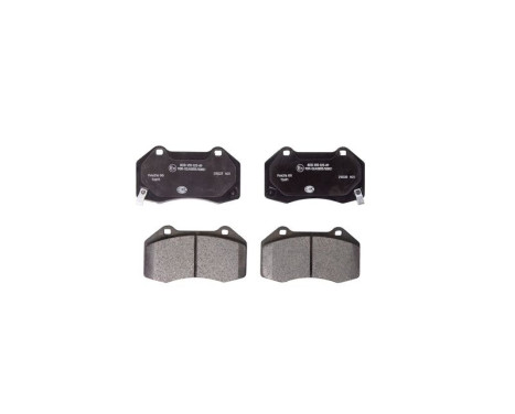 Brake pad set, disc brake 8DB 355 025-891 Hella