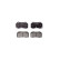 Brake pad set, disc brake 8DB 355 025-891 Hella