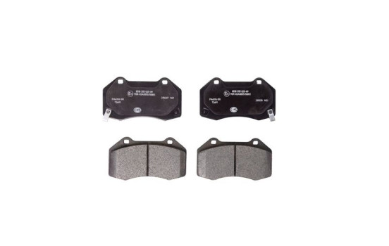 Brake pad set, disc brake 8DB 355 025-891 Hella