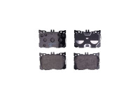 Brake pad set, disc brake 8DB 355 031-701 Hella