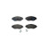 Brake pad set, disc brake 8DB 355 031-751 Hella