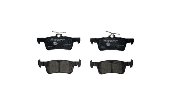 Brake pad set, disc brake 8DB 355 031-761 Hella