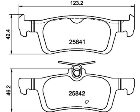 Brake pad set, disc brake 8DB 355 031-761 Hella, Image 3