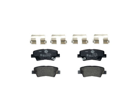 Brake pad set, disc brake 8DB 355 031-821 Hella