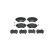 Brake pad set, disc brake 8DB 355 032-091 Hella