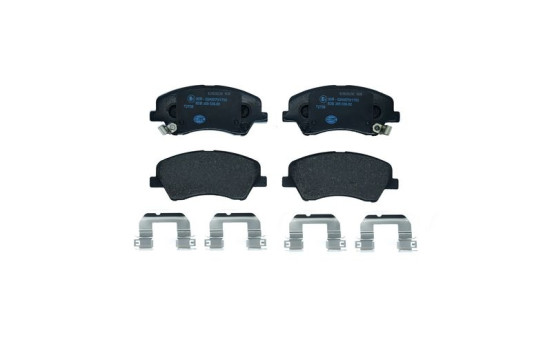 Brake pad set, disc brake 8DB 355 036-501 Hella