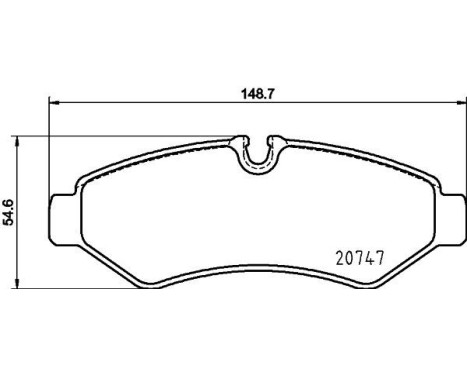Brake pad set, disc brake 8DB 355 036-861 Hella, Image 4
