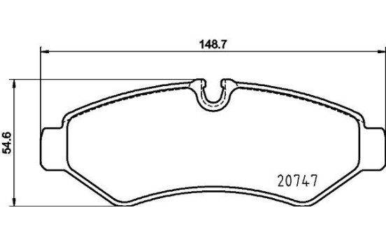 Brake pad set, disc brake 8DB 355 036-861 Hella, Image 4