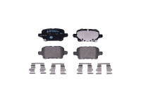 Brake pad set, disc brake 8DB 355 037-721 Hella