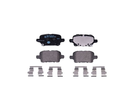 Brake pad set, disc brake 8DB 355 037-721 Hella