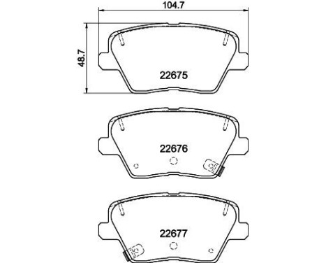 Brake pad set, disc brake 8DB 355 037-891 Hella, Image 4