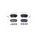 Brake pad set, disc brake 8DB 355 037-951 Hella
