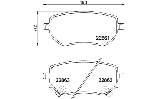 Brake pad set, disc brake 8DB 355 037-951 Hella, Image 4