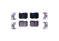 Brake pad set, disc brake 8DB 355 037-971 Hella