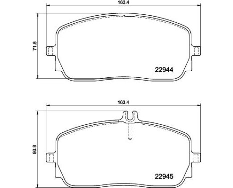 Brake pad set, disc brake 8DB 355 039-011 Hella, Image 4