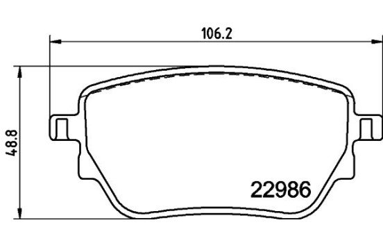 Brake pad set, disc brake 8DB 355 039-021 Hella