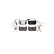 Brake pad set, disc brake 8DB 355 039-031 Hella