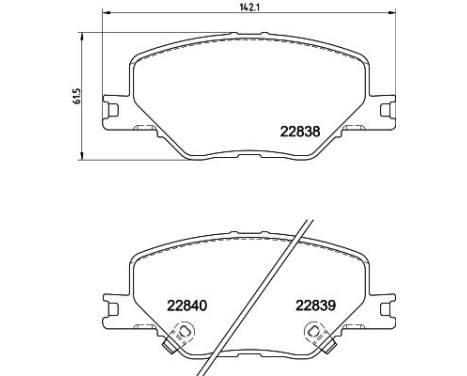 Brake pad set, disc brake 8DB 355 039-061 Hella, Image 4