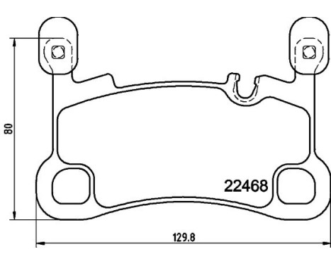 Brake pad set, disc brake 8DB 355 039-111 Hella