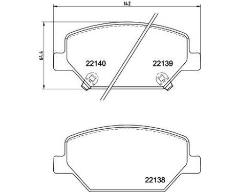 Brake pad set, disc brake 8DB 355 039-121 Hella, Image 4