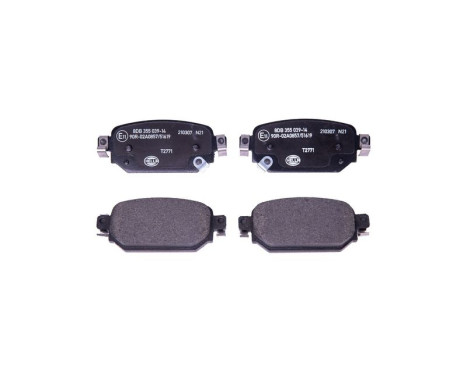 Brake pad set, disc brake 8DB 355 039-141 Hella