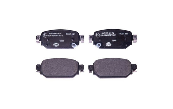 Brake pad set, disc brake 8DB 355 039-141 Hella