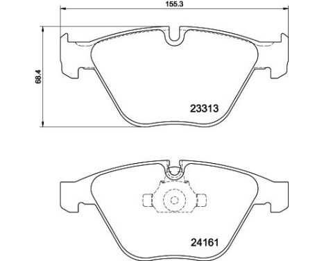 Brake pad set, disc brake 8DB 355 039-241 Hella, Image 4
