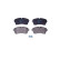 Brake pad set, disc brake 8DB 355 039-321 Hella