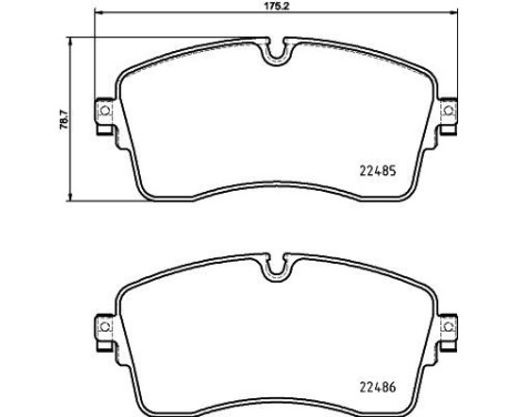 Brake pad set, disc brake 8DB 355 039-321 Hella, Image 4