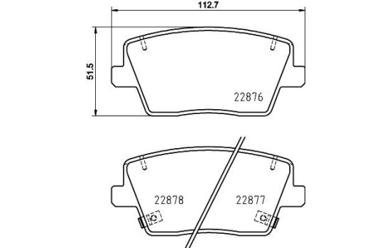 Brake pad set, disc brake 8DB 355 039-431 Hella, Image 4