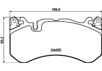 Brake pad set, disc brake 8DB 355 039-931 Hella