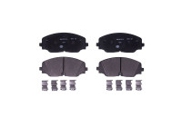 Brake pad set, disc brake 8DB 355 039-941 Hella