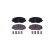 Brake pad set, disc brake 8DB 355 039-941 Hella