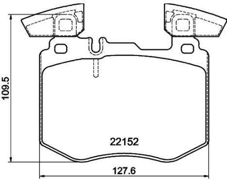 BRAKE PAD SET, DISC BRAKE 8DB 355 039-981 Hella, Image 4