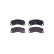 Brake pad set, disc brake 8DB 355 039-991 Hella