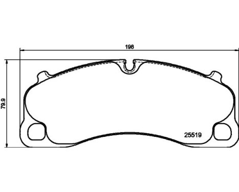 Brake pad set, disc brake 8DB 355 039-991 Hella, Image 4