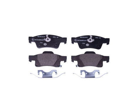 Brake pad set, disc brake 8DB 355 040-031 Hella