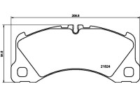 Brake pad set, disc brake 8DB 355 040-051 Hella