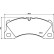 Brake pad set, disc brake 8DB 355 040-051 Hella