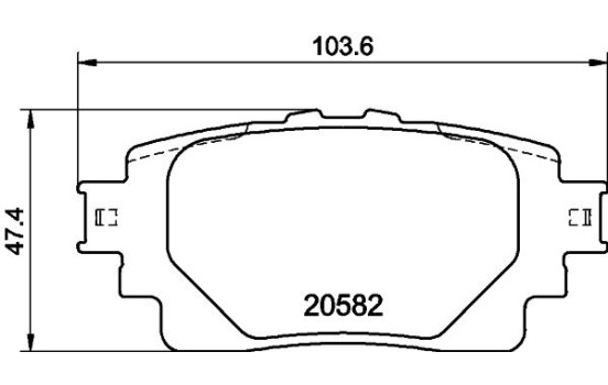 BRAKE PAD SET, DISC BRAKE 8DB 355 040-121 Hella, Image 4