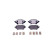 Brake pad set, disc brake 8DB 355 040-221 Hella