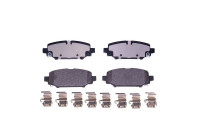 Brake pad set, disc brake 8DB 355 040-251 Hella