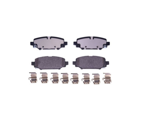 Brake pad set, disc brake 8DB 355 040-251 Hella