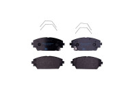 Brake pad set, disc brake 8DB 355 040-271 Hella