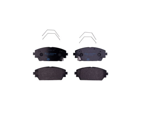 Brake pad set, disc brake 8DB 355 040-271 Hella