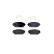 Brake pad set, disc brake 8DB 355 040-271 Hella