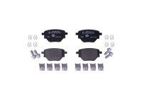 Brake pad set, disc brake 8DB 355 040-321 Hella